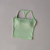 Women's Cross-Back Yoga Sports Vest One-Piece Cup Versatile Training Fitness Bra Colorful Fitness Clothing for Active Women