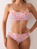 2025 Strappy Bikini High Waist Swimsuit Women Sexy Printed Swimwear Female Bathers Swimming Bathing Swimming Swim Suit Beachwear