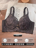 Plus Size Wireless Bra Women Summer Thin Minimizer Large Bust Support Side Coverage Anti Sagging Adjustable Straps Comfort White