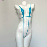 DEKA Transparent One Pieces Swimsuit Bikini Sexy Women Swimming Suit Micro Swimwear Bra V-string Thong Monokini Beach Clothings