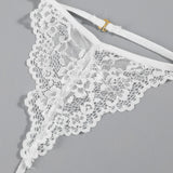 Porn Women Sexy Lingerie Lace Underwear Halter Bodysuit Garter Intimate Erotic Babydolls Sex Costumes Bra Set