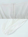 Foridol White Summer Linen Women Blouse Off Shoulder Lantern Sleeve Short Blouse Top 2025 Spring Smocked Pelpum Top New