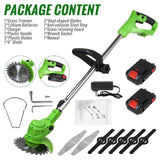 Cordless 2-In-1 Weed Trimmer and Grass Edger With Fast Charger