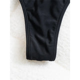 S - XL High Waist High Leg Cut Bikini Bottom Swim Brief Women Swimwear Female Bather Brazilian Tanga Panties Underwear V7095