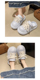 2025 DIY Laceup Platform Slippers For Women Home Street Garden Shoes Thick Sole Fashion Clogs Girls Summer Sandals Beach Slides