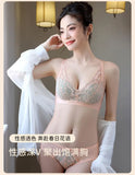 French Style Sexy Lace Underwear Set, Non-Padded Push Up Bra for Small Bust, Wirefree & Breathable, New Hot Bestseller MOYISU AB