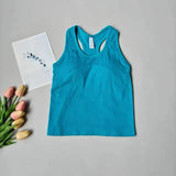 Women's One Piece Yoga Sports Vest Stretch I-Shaped Running Fitness Slimming Short Style Camisole Outerwear