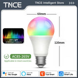 TNCE Tuya gu10 E27 E14 WIFI or Zigbee, Dimmable Light LED lamps 2700-6500k Bulb, Smart Life, Voice With Alexa Google Home alice