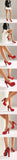 Sexy Black Faux Suede Double Buckle Straps Platform Mary Jane Pumps High Heels Wedding Club Daily Dress Shoes Women Plus Size 48
