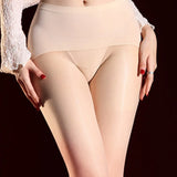 Dual-Color Aurora Pantyhose Gradient Sexy Gradient Shiny Seamless Deep Crotch Tights Black Stockings Transparent Mesh Charm 4YR1