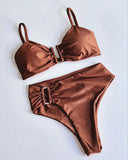 Bandeau Bikini Push Up Women Swimsuits 2026 Sexy Female Swimwear Brazilian Bikini Set Thong Biquini Swim Suits Solid Beachwear