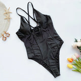 2026 Underwired Mesh High Cut Women Swimwear One Piece Swimsuit Female Hollow Out Monokini Bather see through Bathing Suit Swim