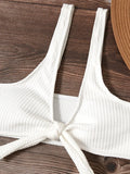 2026 Bowknot Sporty Bikinis Solid Swimwear Female Sexy Swimsuit Women Bathers Bathing Swimming Swim Suit Beachwear