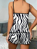 Women's Sleepwear Sexy Halter Suspender Homewear Women's Printed Women's Pajamas Casual Shorts Pajamas Two-piece Set