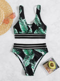 Sexy Mesh Tape Bikini 2026 Women High Waist Swimsuit Printed Swimwear Female Lady Bathing Suit Swimming Summer Beachwear