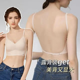 MOYISU Slim Back Bras Women with Small Breasts Gathered Up To Close The Breast with A Backless Bra Cover Without Underwire