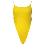 Extreme Mini Micro String Backless Women Swimwear One Piece Swimsuit Female High Cut Monokini Thong Bathing Suit Swim Beachwear