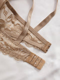 3Pcs Sexy Lace Women's Bra Crisscross Straps Underwire Push-Up Bralette Thin Soft Fashion Lingerie