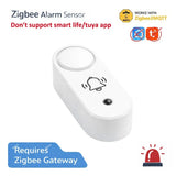 Zigbee Siren Alarm Smart Home Vibration Sensor Detection Security Alert TUYA Smart Life&Zigbee 2mqtt Version Work With Gateway