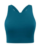 2026 Sporty Swim Vest Swimsuit Only Tops Padded Swimwear Women Solid Bathers Bathing Swimming Suit Female