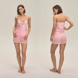 Summer home suspender shorts set casual and comfortable home wear lace women's pajamas