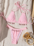 2026 Halter Luxury Rhinestones Diamond Bikini Female Swimsuit Women Swimwear Two-pieces Bikini Set Bather Bathing Suit Swim Lady