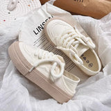 Women's Shoes White  New Canvas Shoes Breathable Comfortable Platform Outdoor Casual Sports Shoes Zapatillas De Mujer