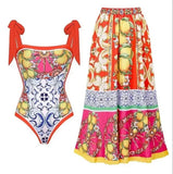 2026 High Quality Double-sided Printed Push Up Women Bikini Set Printed Strappy Bandage Swimwear Brazilian Biquini Bathing Suit