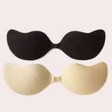 2 pairs of sexy bras with invisible and seamless front buttons push up bra colorful hot selling women's Adhesive Bra 10732