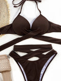 Sexy Underwired Bra Cup Female Swimsuit High Waist Bikini Women Swimwear Two-pieces Bikini set Push Up Bathing Suit Swim Lady