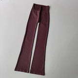 Autumn High-Waisted Women's Micro Yoga Fitness Pants Tight Fit Comfortable Outdoor Suitable Leggings with No Awkward Lines