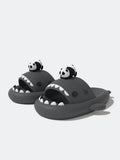 4cm Thick Sole Shark Slippers For Women Men Indoor Beach Slides Cute DIY Night Glowing Lantern Couples Summer Street Sandals