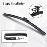For SUZUKI Swift Hatchback MK2 2005 - 2017 Car Wiper U-type Soft Rubber Boneless Wiper HD Quiet Durable Automotive Wiper 21"+18"