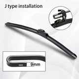 For Mazda 3 BM BN 2013-2018 Car Wiper U-type Soft Rubber Boneless Wiper HD Quiet Durable Automotive Wiper 24"+18"