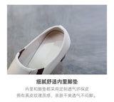Botas Femininas Women Fashion Square Toe Chunky High Heels Ankle Boots Lady Casual Leather Autumn Short Boots Botas De Mujer