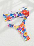 2024 Sexy Push Up Women Swimsuits Micro Bikini Female Swimwear Brazilian Bikini Set Thong Biquini Swim Suits Print Beachwear
