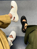 2026 Brand Design Plus Size 44 Fashion Unisex Sneakers Sandals for Women Chic Black Leisure Comfy Walking Casual Shoes for Men