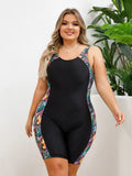 VigoJany 2026 Solid Patchwork Plus Size Swimwear Women Strapped Push Up Large One Piece Swimsuit Summer Chubby Bathing Suit