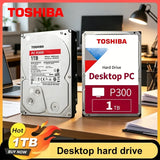 For Toshiba P300 HDWD110 1TB Desktop Hard Drive, 7200RPM High Speed, SATA3 Interface, 3.5 Inch Red Disk for Storage