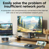 Elough Gigabit Network Switch 100/1000Mbps Ethernet High Performance Expansion 5 Port Switch For Router PC RJ45 Splitter Adapter