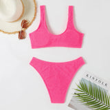 New Sexy Bikini 2026 Solid Swimsuit Women Swimwear Push Up Bikini Set Brazilian Bathing Suit Summer Beach Wear Swimming Suit