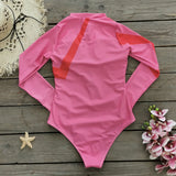 2024 One Piece Surfing Swimsuit Rashguards Women Sexy Swimming Suit Sport Floral Long Sleeves Swimwear Monokini Bathing Suit