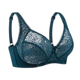 3 Pcs Womens Bras Ultra-Thin Perspective Lace Sheer Plus Size Bra Underwire Sexy Underwear Lingerie BH Tops D E F Cup