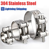 304 Stainless Steel Hose Clamp for Air Water Fuel Pipes