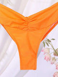 Miyouj Glitter Fabric Bikinis 2026 Sexy Bikini Set Folds Swimsuit Female Halter Bathing Suit Women Swimwear New Beachwear