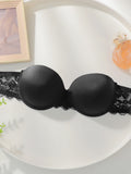 Sexy Lingerie with steel ring and top support sexy lace bra strapless brassiere women's underwear push up bra L2963
