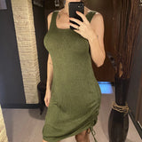 20 Colors Backless Lace Up Crochet Knitted Tunic Beach Cover Up Cover-ups Beach Dress Beach Wear Beachwear Female Women V5479