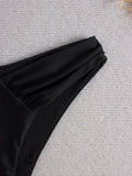 2026 Black Sexy Swimsuit Only Pants High Cut Swimwear Women Solid Bathers Bathing Swimming Trunks Swim Suit Female XXL