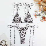 sexy floral print micro mini bikini halter string triangle swimwear thong swimsuit women biquini bikini set bathing suits