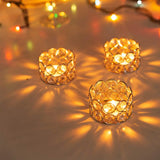 1/6pcs Candlesticks Crystal Tea Light Table Decoration Gift Box Candles Holder for wedding Valentine's Day Home Decor Tea Candle